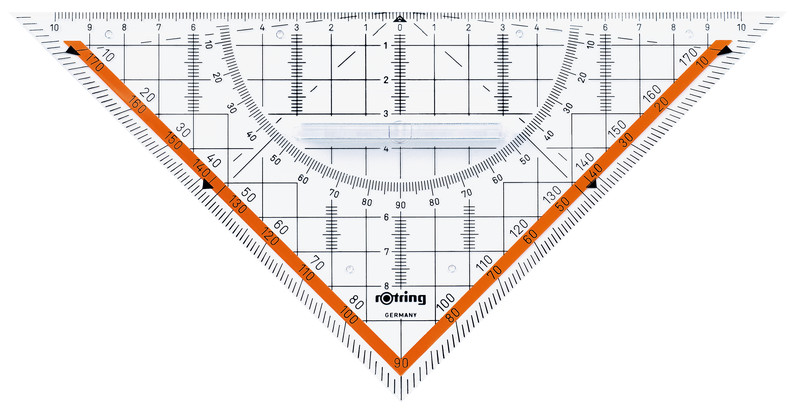Equerre de géométrie ROTRING 23 cm