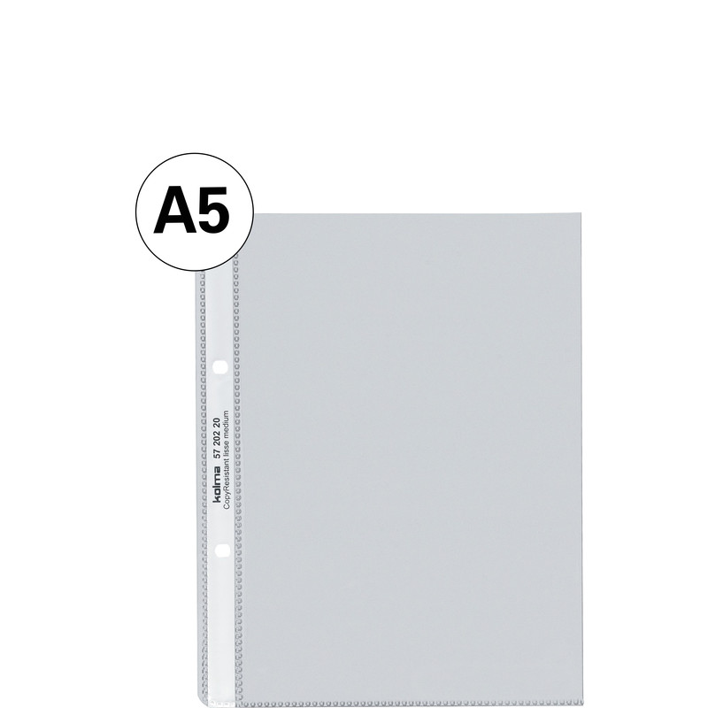 Poches transparentes CopyResistant Lisse - A5