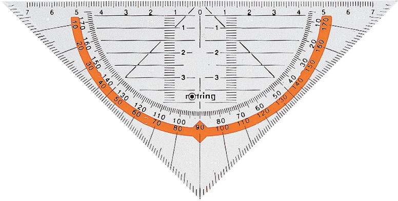 Equerre de géométrie ROTRING 16 cm