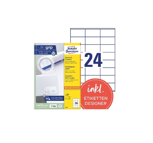 [268034750] Etiquettes universelles AVERY® 24