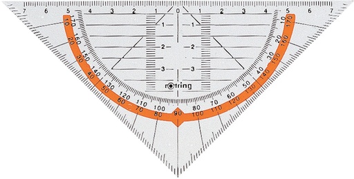 [200823028] Equerre de géométrie ROTRING 16 cm